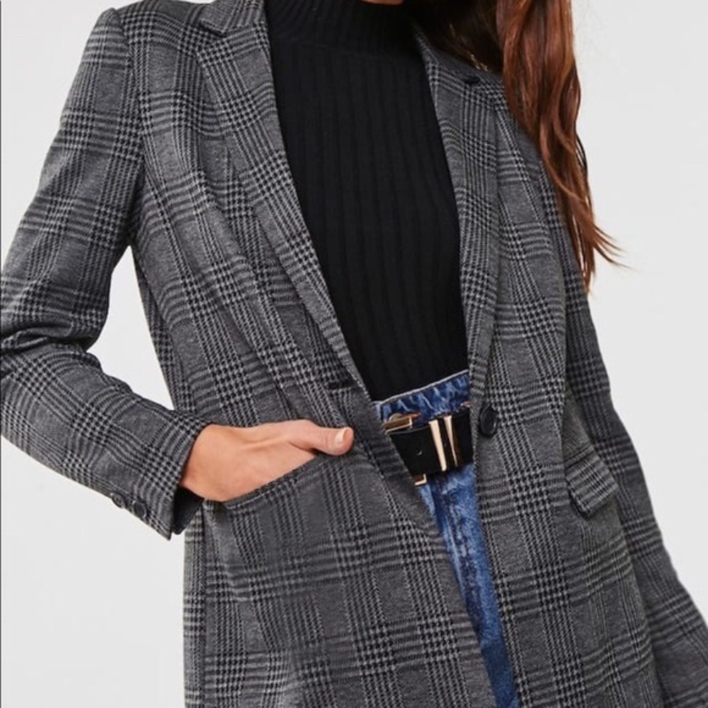 Grey Plaid blazer